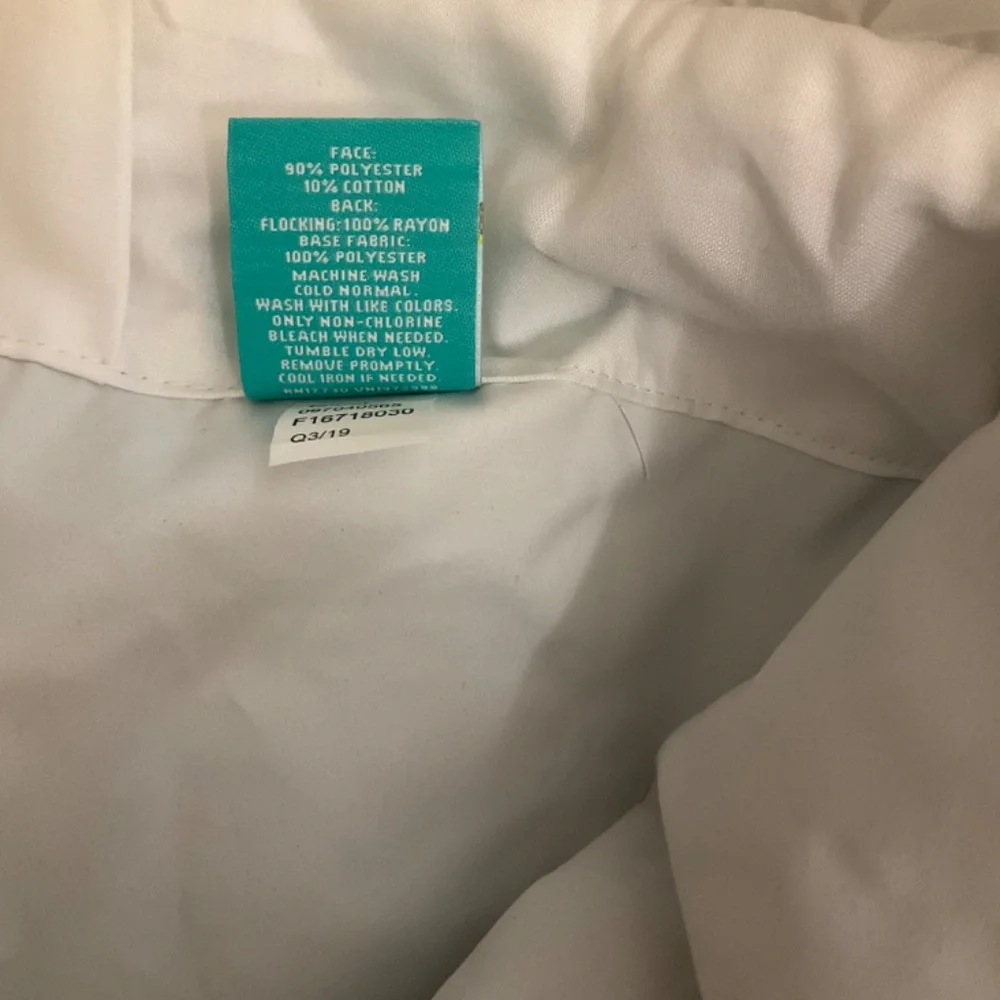Pillowfort white ruffle